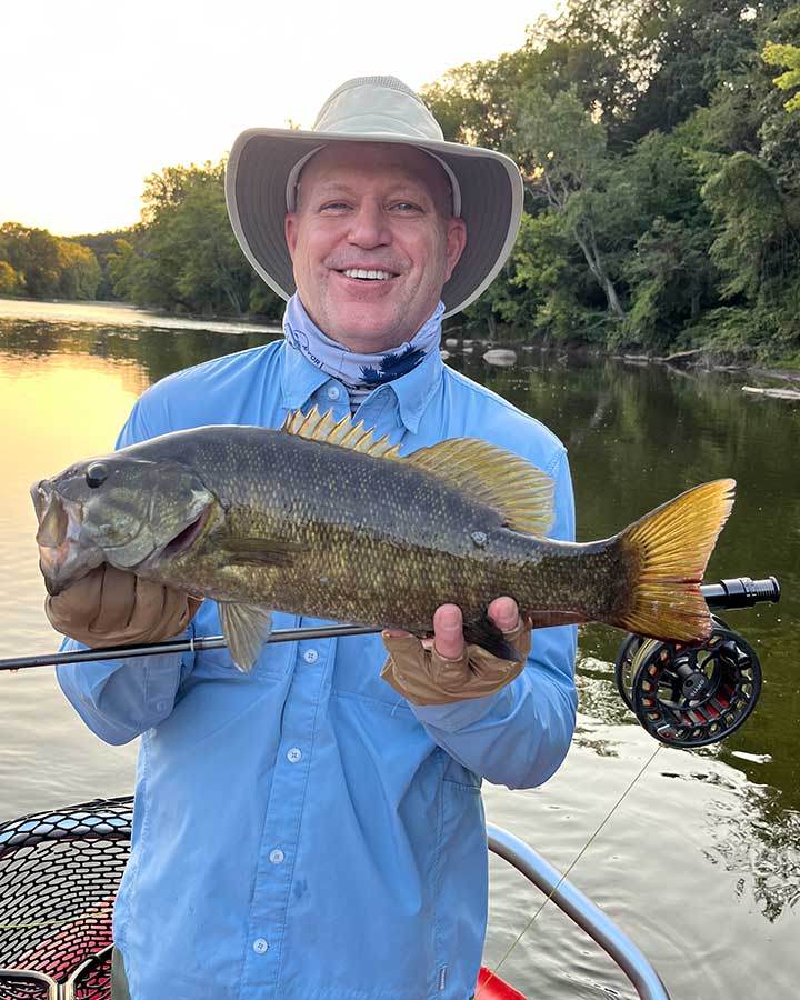 Indiana's lower Tippecanoe River smallmouth bass fly fishing